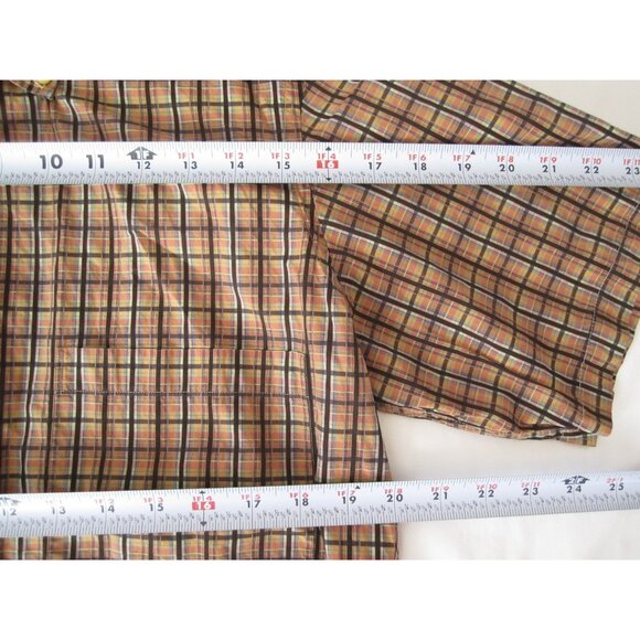 Men's Robert Talbott Plaid Button Short Sleeve Shirt Sz S (MT710) - Picture 5 of 7